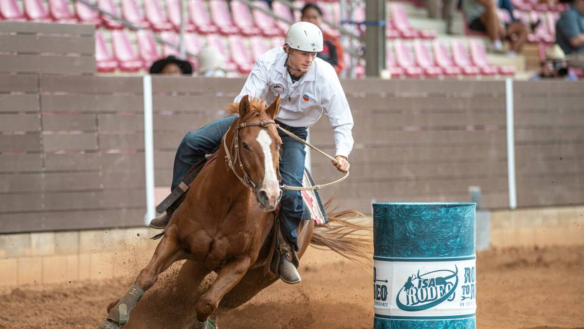 Young Cloncurry cowboy Cade Ferguson won two events at Road to Rodeo Mount Isa. Picture supplied.