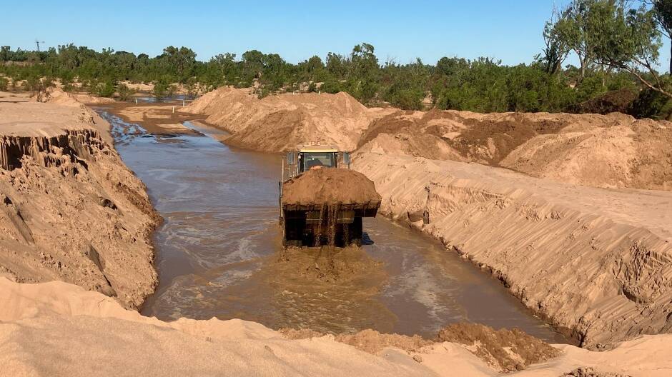 A key section of road in the gulf could reopen as early as next week, after it was damaged by floodwaters in early 2023. Picture Carpentaria Shire Council.