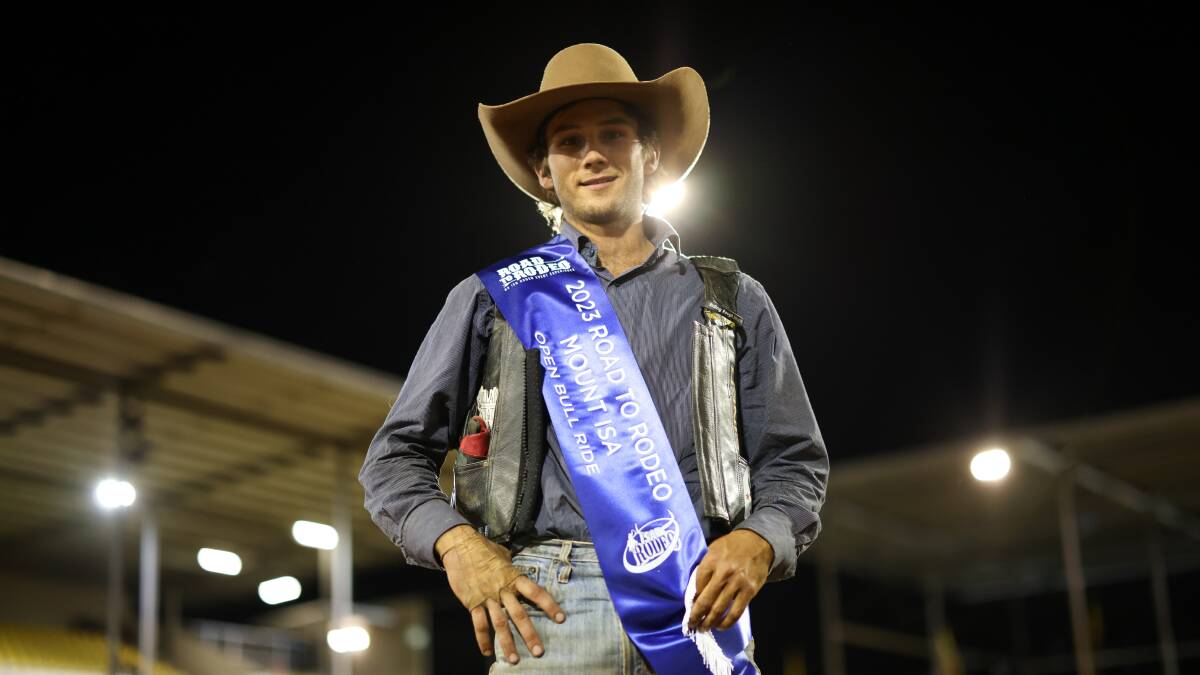 Darcy Harrison-Douglas claimed victory in the Open Bull ride with 78 points. Picture supplied.