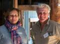CEO of the Australian Holistic Management Cooperative, Helen Lewis and Balala farmer Richard Daugherty. Pictures by Estelle Boshoff (UNE Enterprise)