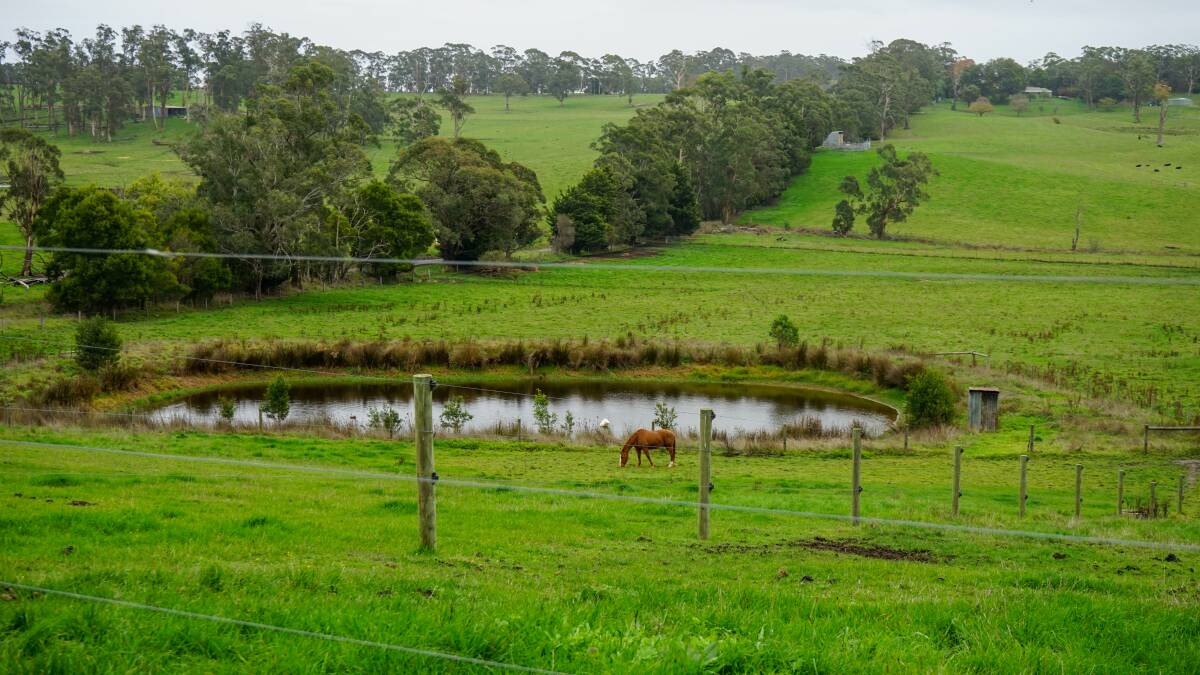 Farmers with a high, and low-lying dam could potentially store energy within their property, according to the study. Picture by Rachel Simmonds