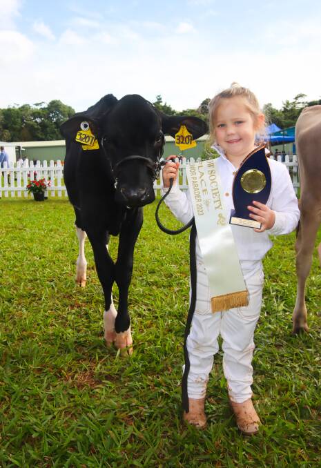 Winnie Daley continues her family's long association with the dairy industry at the Malanda Show. Photo by Lea Coghlan