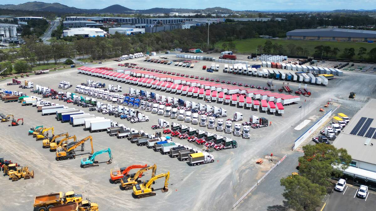 The yarding for the Ritchie Bros end of year sale in Brisbane. Picture supplied