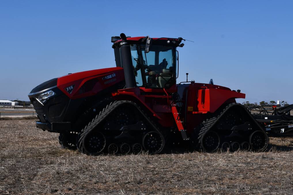 Case IH's Steiger 715 Quadtrac tractor being put to the test in a Murray Bridge paddock as part of a demonstration day for the brand.