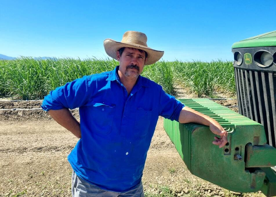 Clare cane grower Cy Kovacich has concerns about rising ground water in the Burdekin. Pic supplied