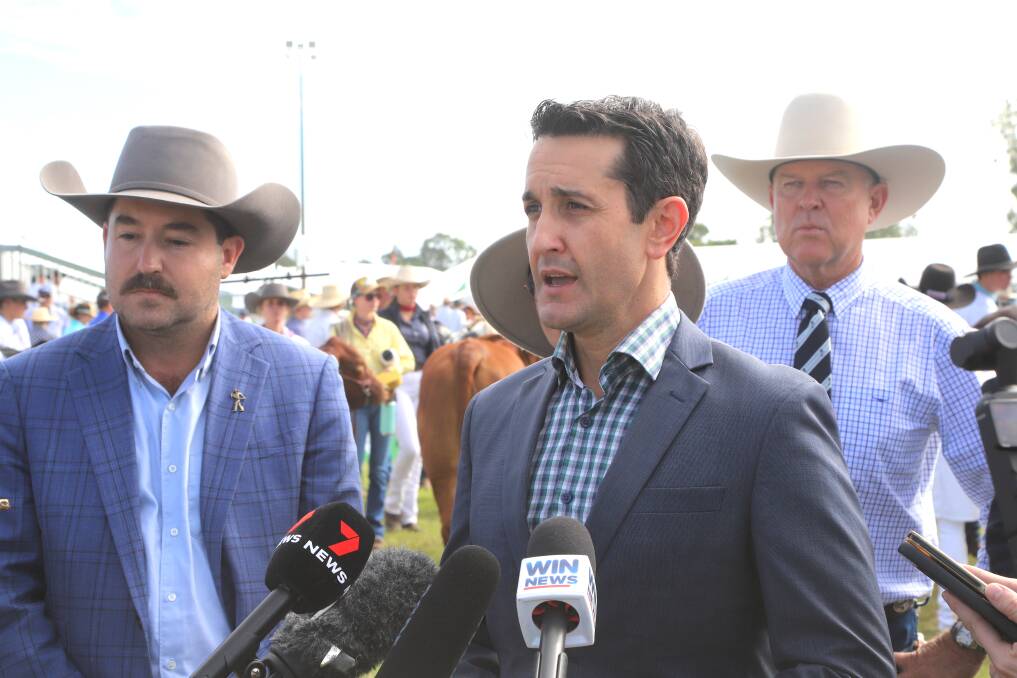 Opposition leader David Crisafulli says the LNP will not proceed with the Pioneer-Burdekin pumped hydro project if they are successful in the October election. Picture: Sally Gall
