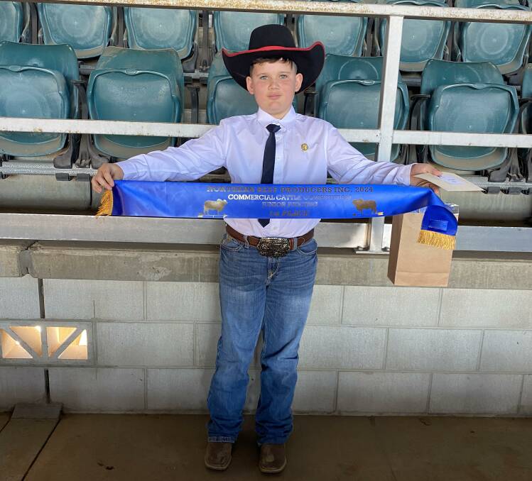 Fletcher Acton, Charters Towers School of Distance Education, won in the 13 years and under division. Picture: Robert Acton