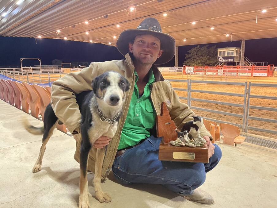 Martin Holzwart with his winning dog Kanda Chuck. Photo: Steph Allen