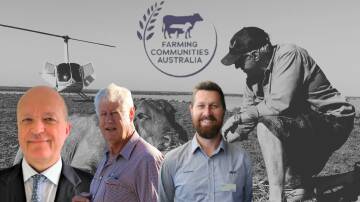 Farming Communities Australia architects (left to right) Chauncey Hammond, Tony Seabrook, Adrian Vis and Michael Thompson.