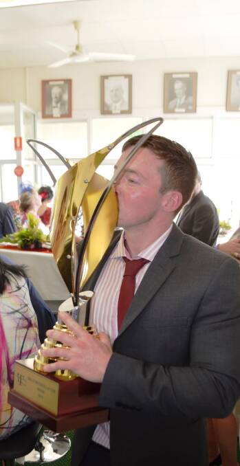 Toowoomba-based trainer Ben Currie wasn't afraid to show how excited he was after Honey Toast won the RSL Townsville Cup over Rock Vantage in a thrilling finish.