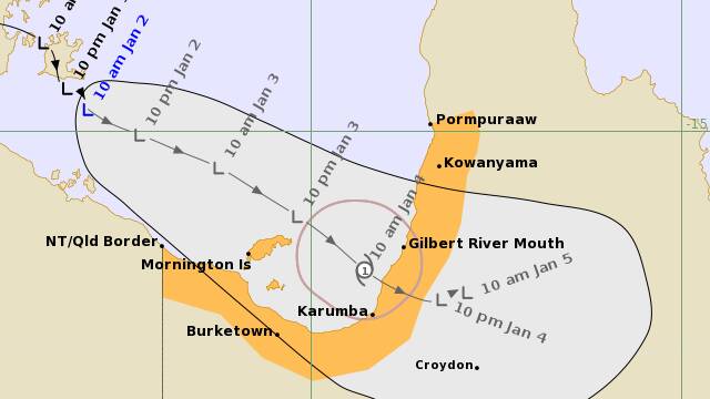 Cyclone warning issued for the Gulf