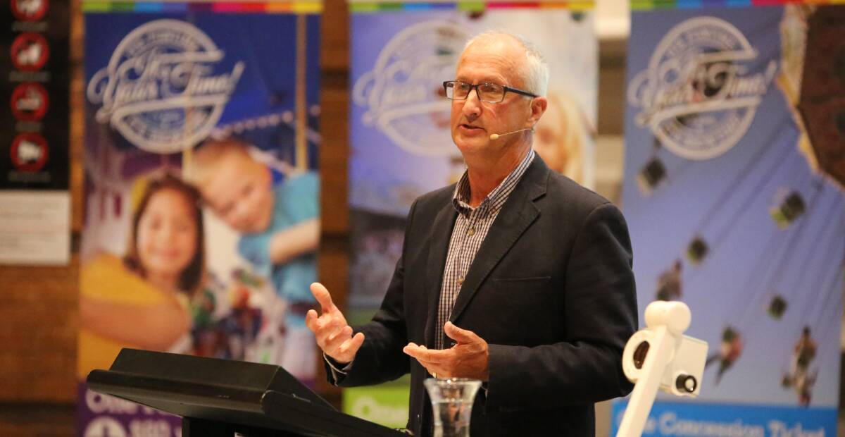 Queensland Shows conference keynote speaker, Royal Horticultural and Agricultural Society of South Australia CEO John Rothwell told Queensland administrators that it was important to push through resistance to change to keep their shows relevant. Picture: Andrea Crothers.