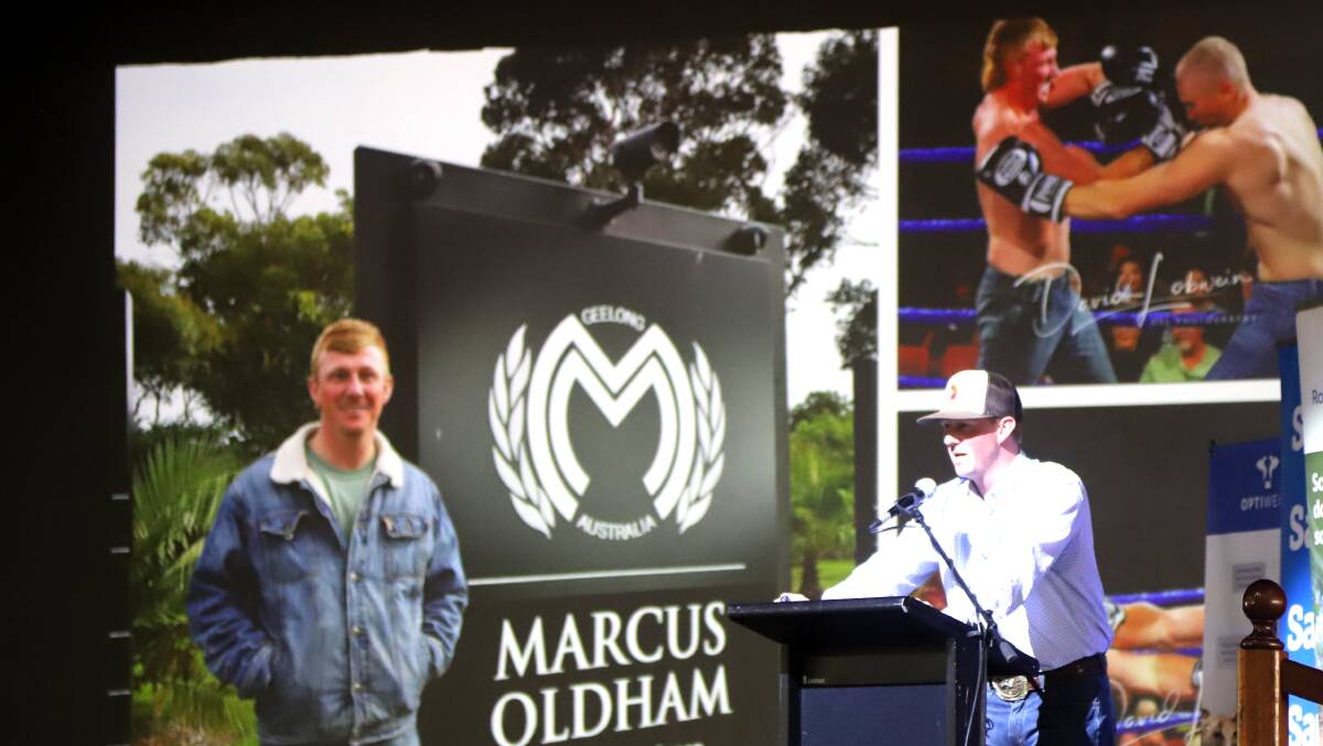 From studying at Marcus Oldham College to boxing, Clancy Mackay shared his story of amazing ups and downs at the Young Beef Producers Forum. Picture: Sally Gall