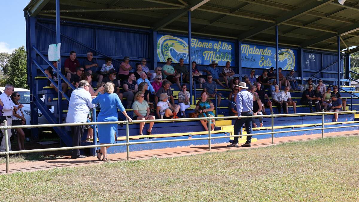 Hill MP Shane Knuth addressing a public meeting at Malanda in Far North Queensland. Picture supplied.