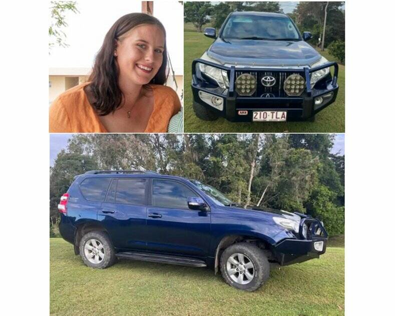 Tea Wright-Finger and the vehicle she was last seen in the vicinity of in the Richmond area. Picture supplied.