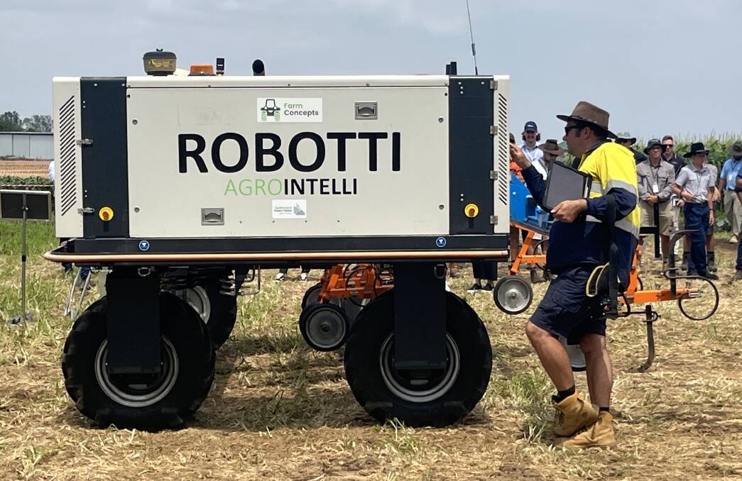 Growers were particularly interested in the field robotics demonstrations. Picture supplied