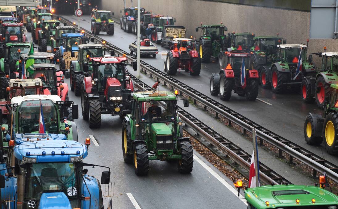 Dutch farmers protest the government's proposal to cut nitrogen emissions by 50pc. Picture Shutterstock
