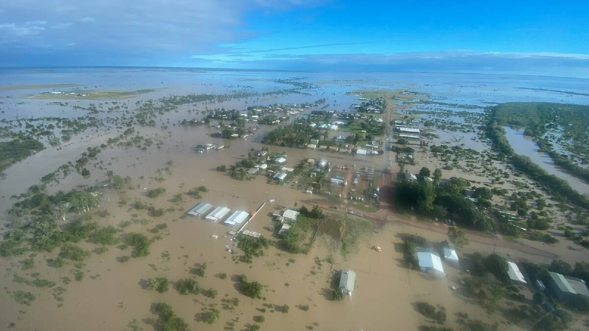 Sixty per cent of Burketown residents were evacuated from the town when the flood hit in March. Photo: QPS