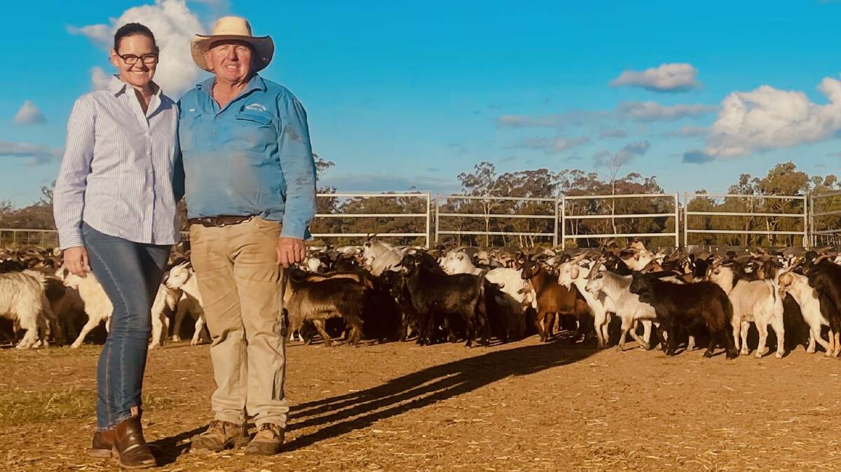  Keeleigh and Brian Allport from Grassland Goats, Moonie, Queensland.