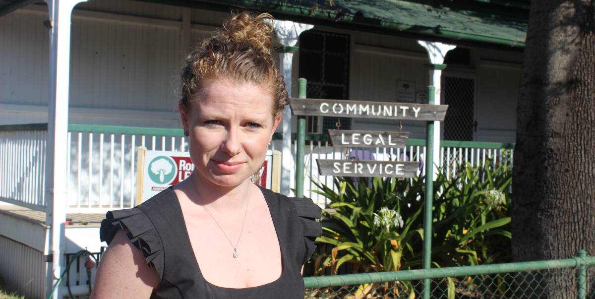 Saddened: Megan Alley, Emanate Legal, who provides pro bono work, says the community legal service specialised in domestic violence issues. Closing the service means travelling at least four hours to Toowoomba.