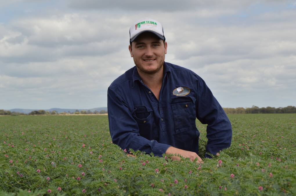 Big plans: Simon Green, Badminton, Theodore, sees a bright future for cotton in his area that extends beyond the next cropping transition from chickpeas to cotton. 