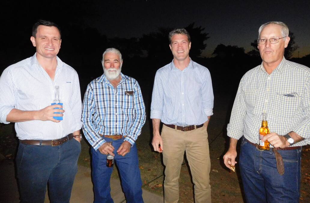 Lachlan Campell, Rabobank Townsville, Steve Pemble, Barrington, Charters Towers, Angus Gidley-Baird, Rabobank senior animal proteins analyst, Sydney and Bill Mann, Hillgrove, Charters Towers.